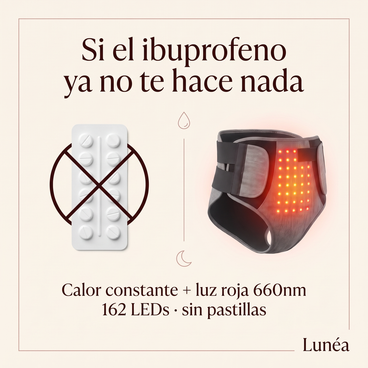 Faja térmica con terapia de luz roja