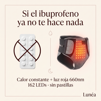 Faja térmica con terapia de luz roja